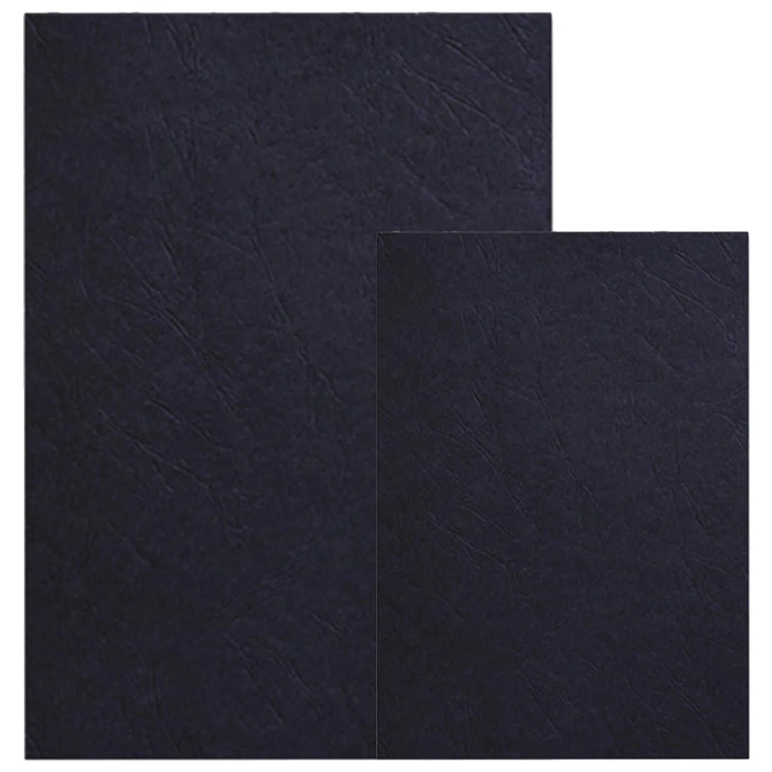 Deluxe Embossed Leather Board Binding Cover, 100/pack, Black