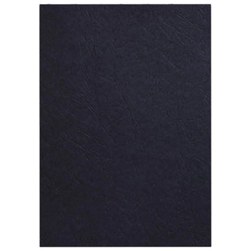 Deluxe Embossed Leather Board Binding Cover, 100/pack, Black