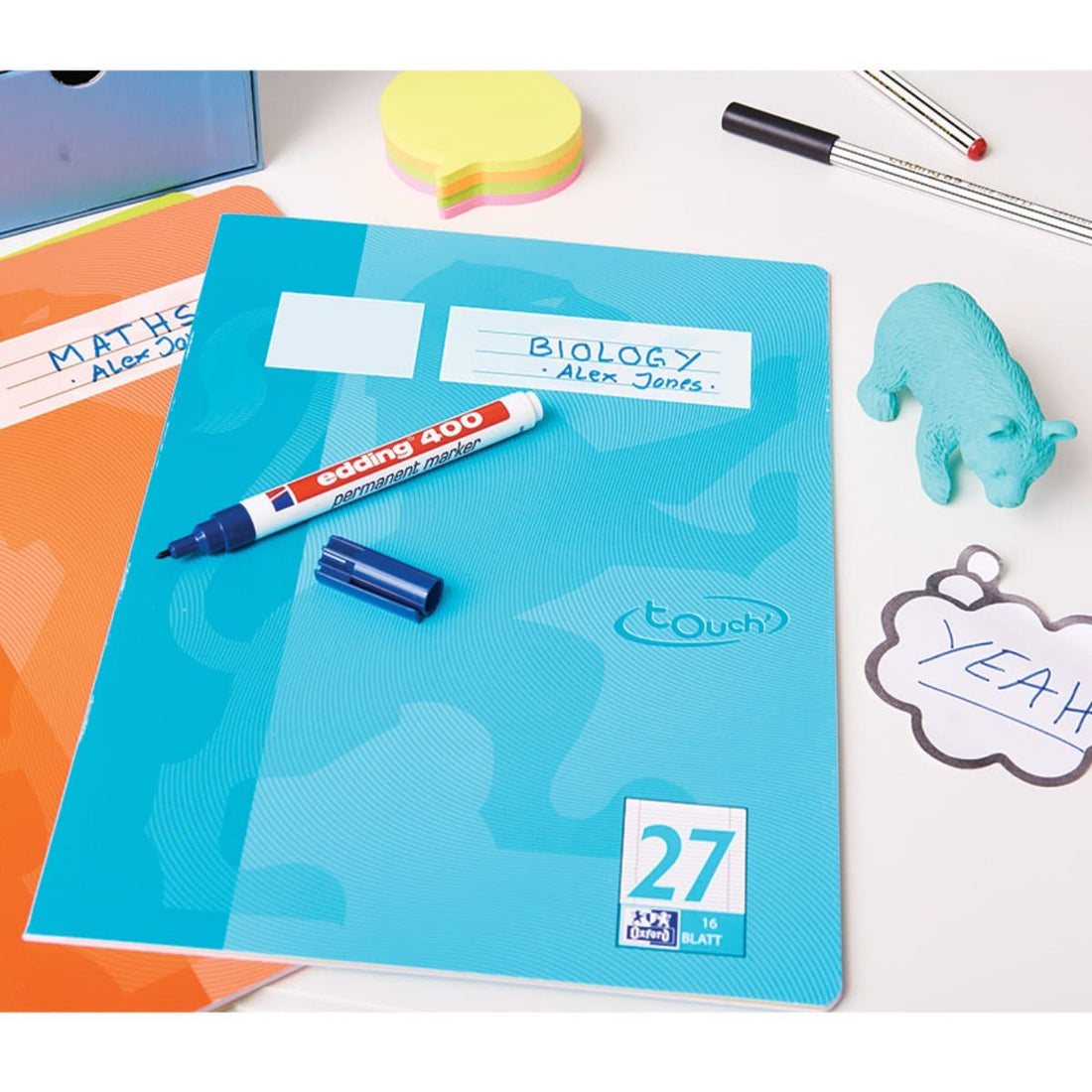 Edding 400 Permanent Marker Set, 1mm Bullet Tip, 4/pack