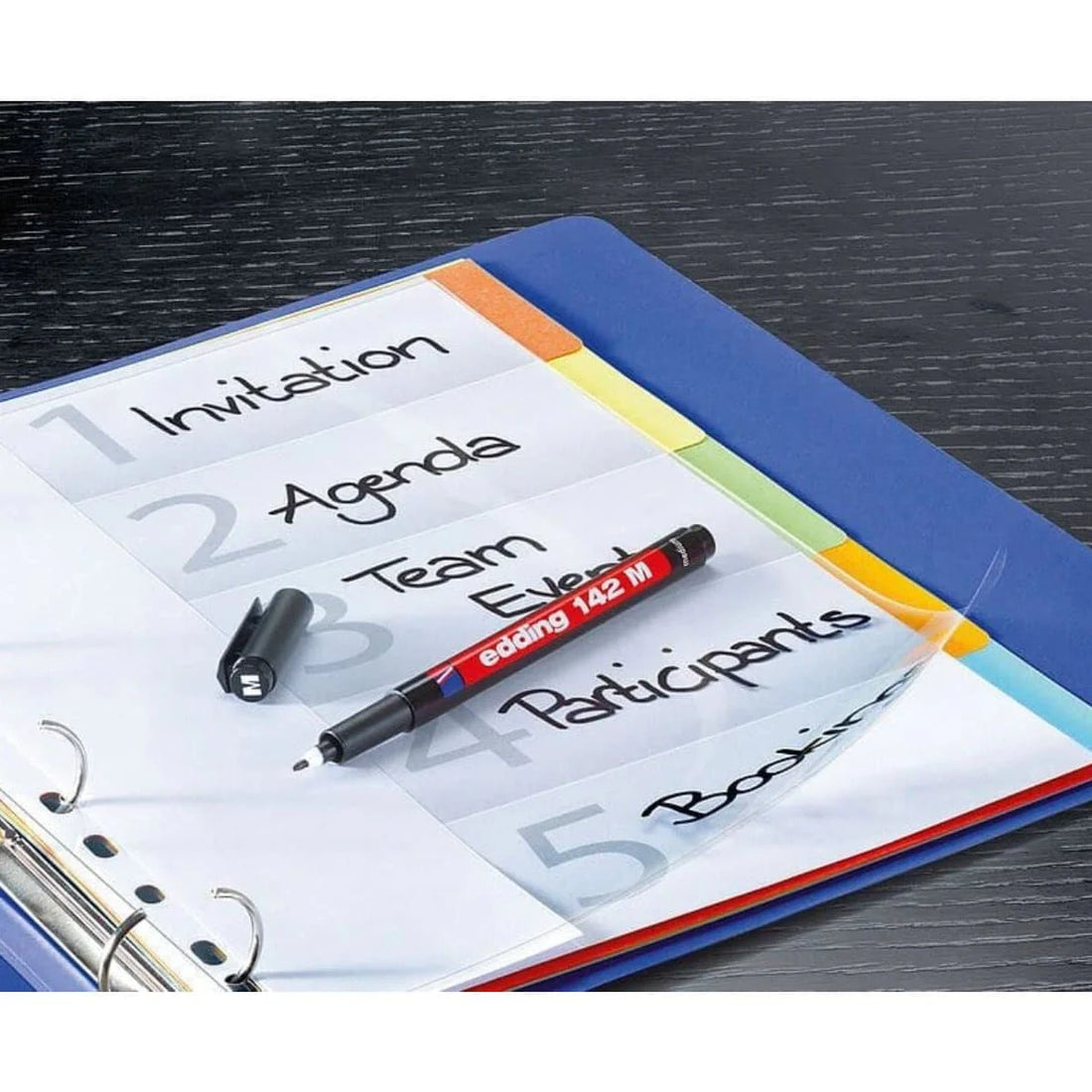 Edding 142 M Permanent Multi-Marker Set Medium, 1mm, 4/pack