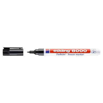 Edding 8000 Freeze Marker, frost resistant, 1mm Bullet Tip, Black