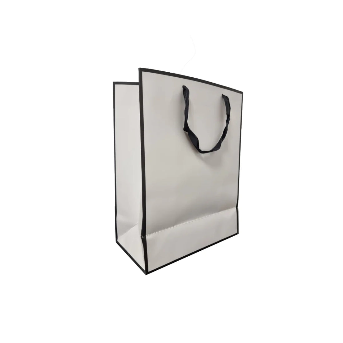 Paper Gift Bag, Elegant Cream/Black