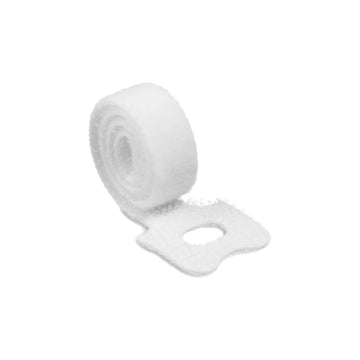 Durable CAVOLINE Hook & Loop Cable Ties, 10 x 200 mm, 5/pack, White
