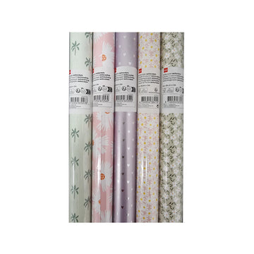 Gift Wrapping Kraft Paper, 50cm x 3m, Assorted Designs, per Roll