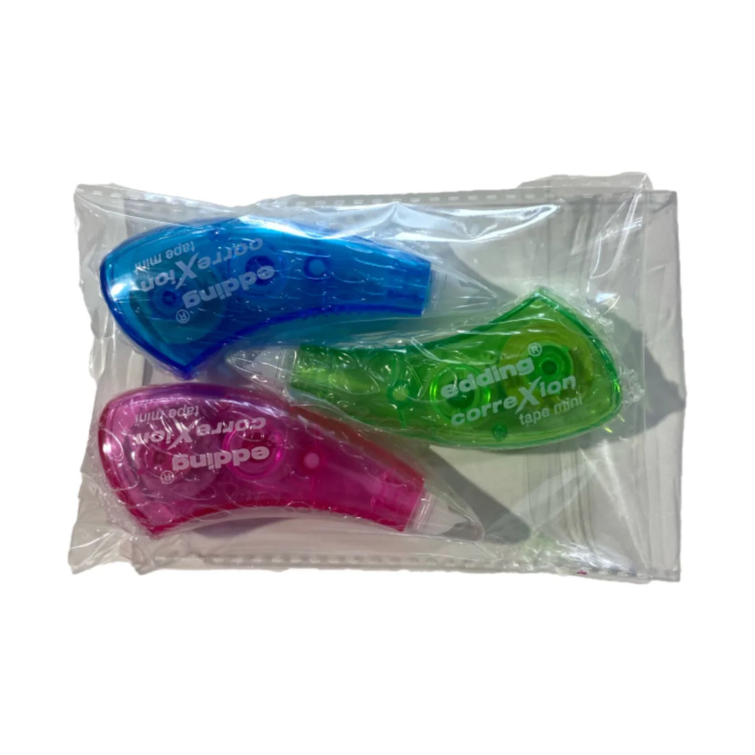 Edding 7506 CorreXion Tape Mini, 5mm x 6m, Blue, Green & Pink, 3/pack