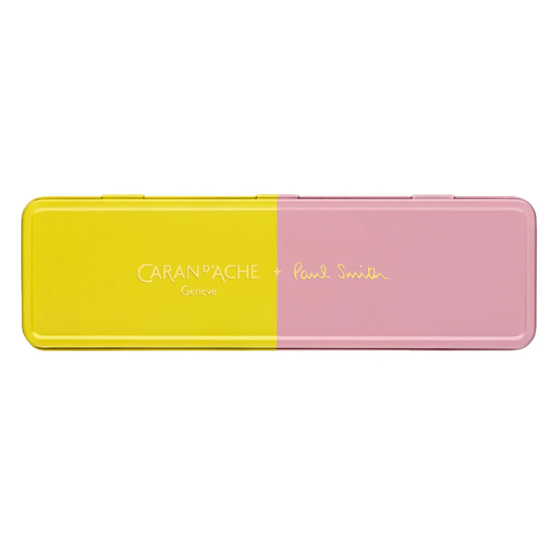 CARAN d'ACHE 849 Ballpoint Pen PAUL SMITH with Box, Yellow/Rose - Limited Edition