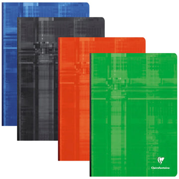 Clairefontaine Notebook A4, Clothbound, Lined, 90gsm, 192/pages, Assorted Colors