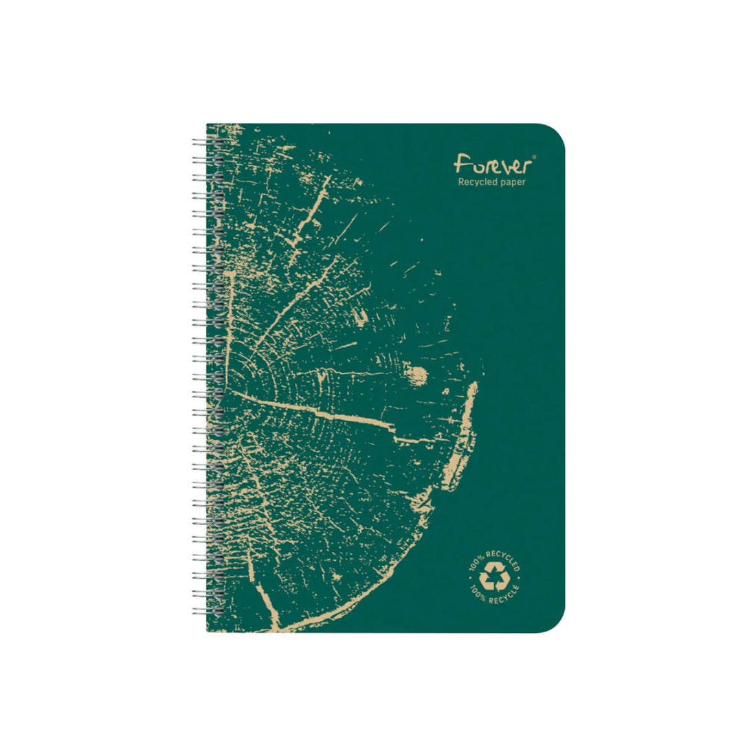 Clairefontaine Forever Premium 100% Recycled Spiral Notebook A5, Graph-Ruled, 90gsm, 120/pages, Assorted Colors