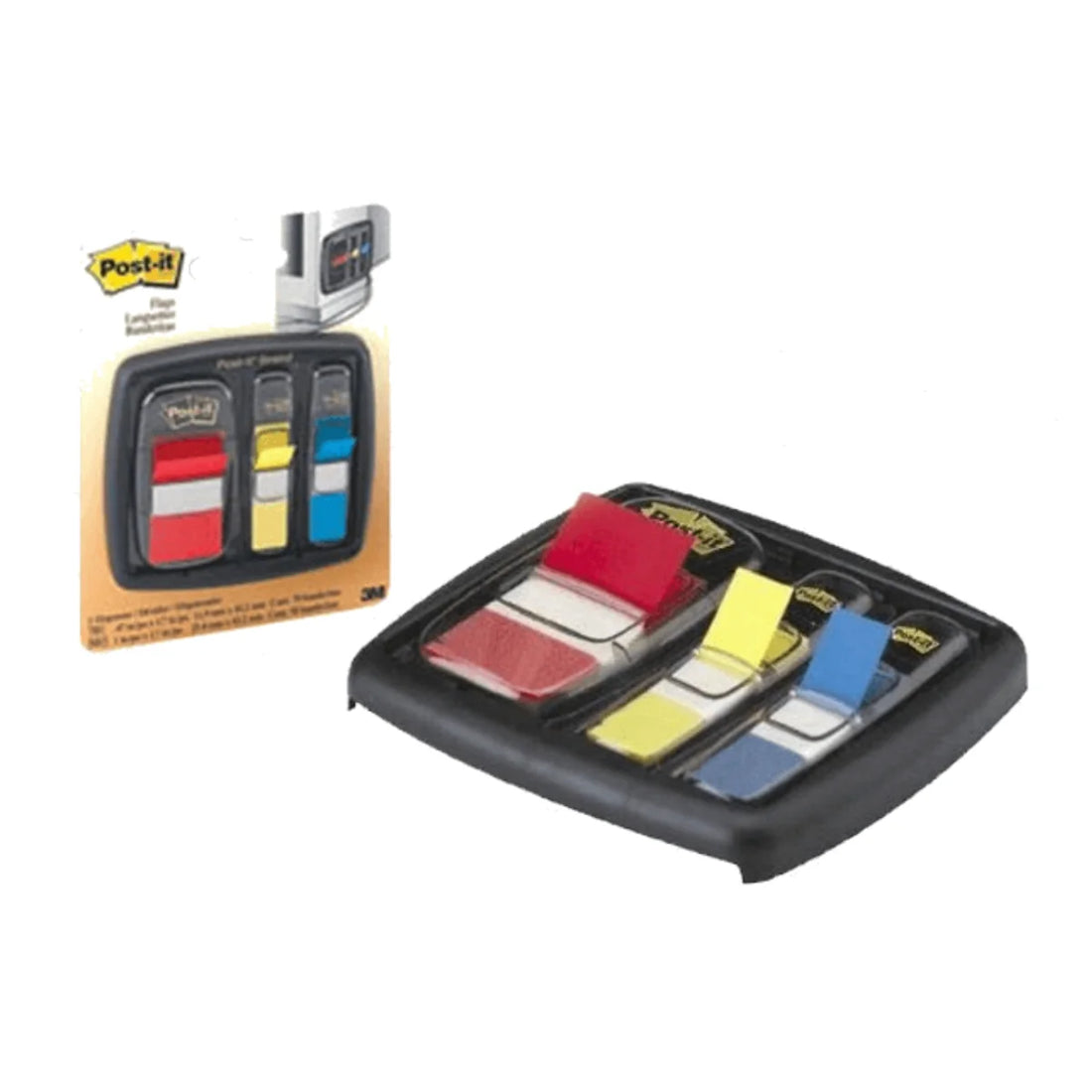 3M Post-it Flags 680-SK, Starter Kit, Red/Yellow/Blue