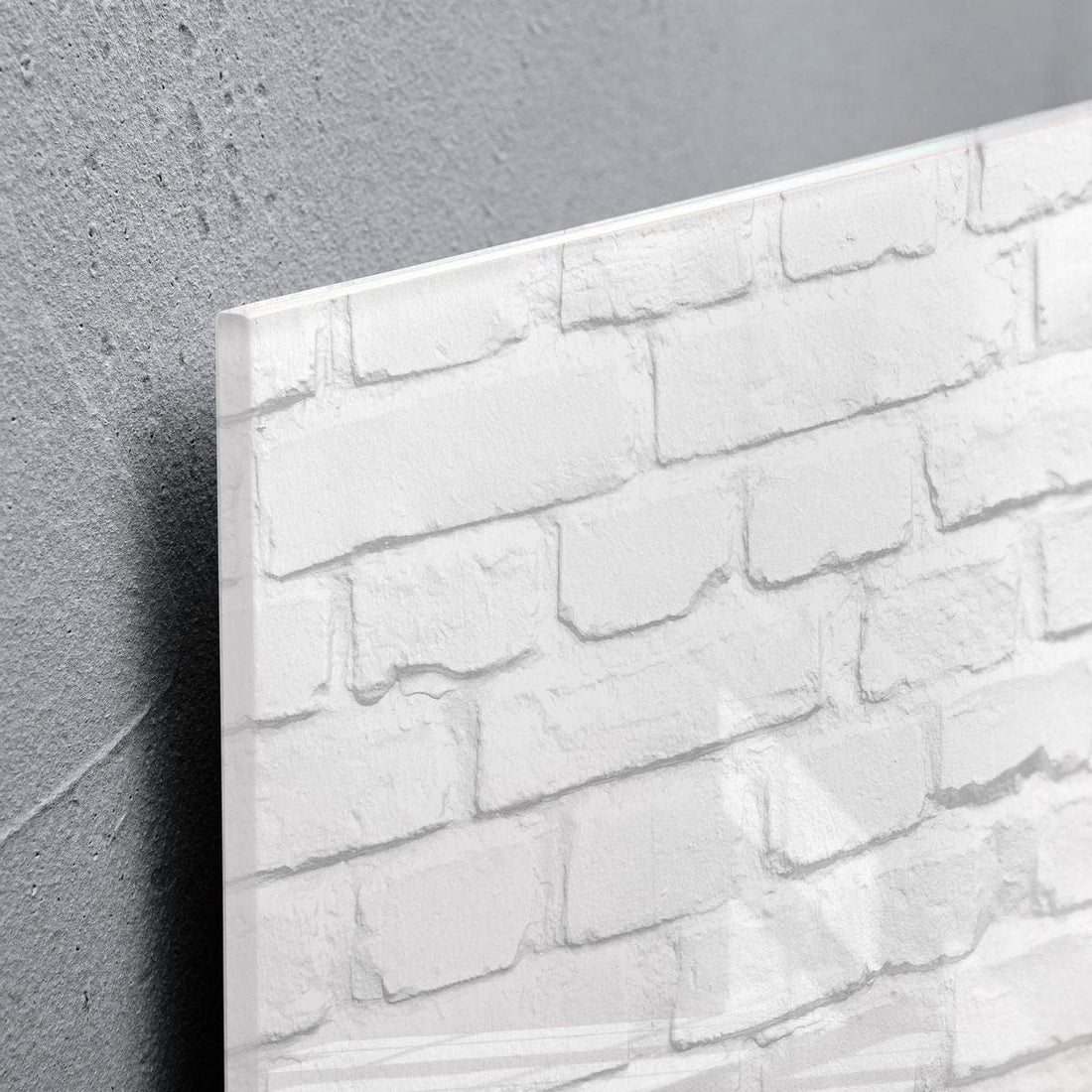 Sigel Magnetic Glass Board ARTVERUM, 48 x 48 cm, White Brick