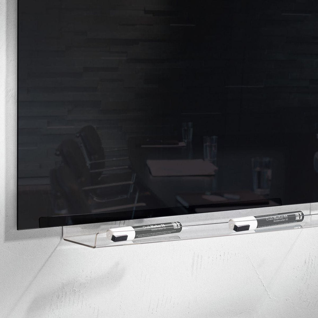 Sigel Pen Tray Artverum, 50 x 7.5 x 9 cm, Clear