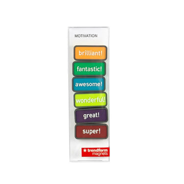 Trendform Magnets MOTIVATION, Set of 6, Assorted Colors