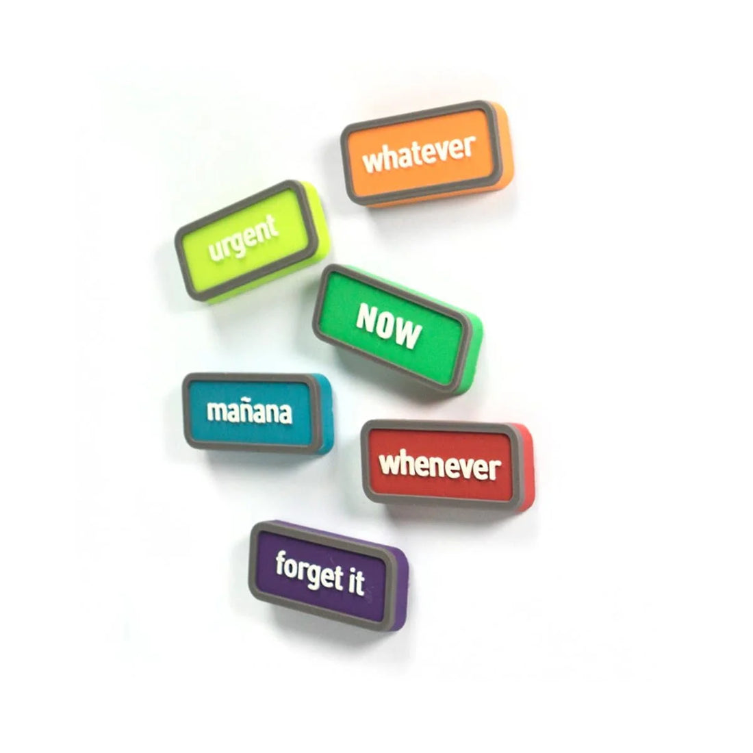 Trendform Magnets TIME PLANNING, Set of 6, Assorted Colors