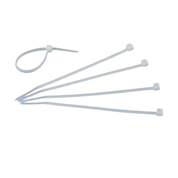 Nylon Cable Ties, 100/pack, White