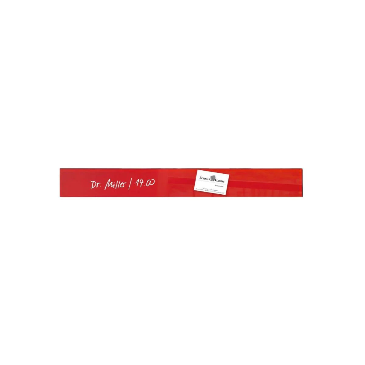 Sigel Magnetic Glass Board ARTVERUM, 6.5 x 55 cm, Red