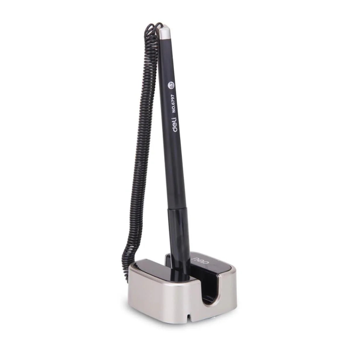 deli Desk Pen Gel CLASSIC, 0.7mm, Black/Silver
