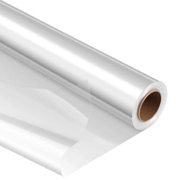 Clear Cellophane Wrapping Paper, 100cm x 100m, Transparent