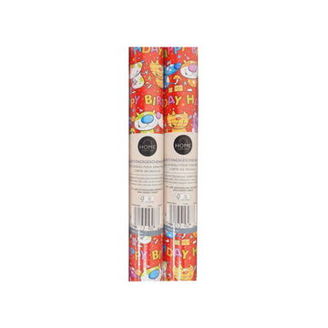 Home Creation Wrapping Paper BIRTHDAY, 1000cm x 70cm, Assorted Designs, per Roll