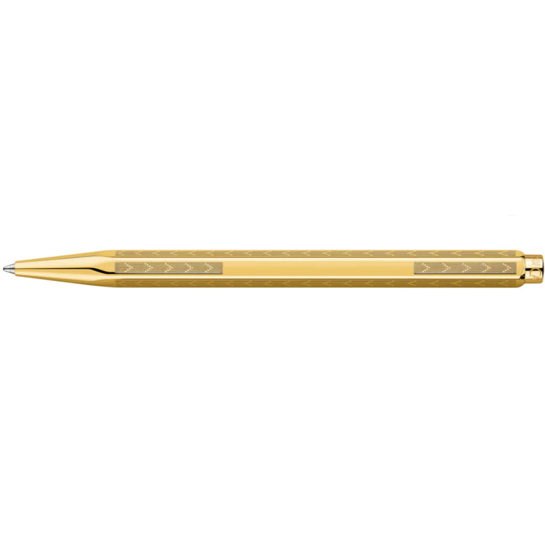 CARAN d'ACHE ECRIDOR LIGNES CHEVRON Ballpoint Pen, Gilded