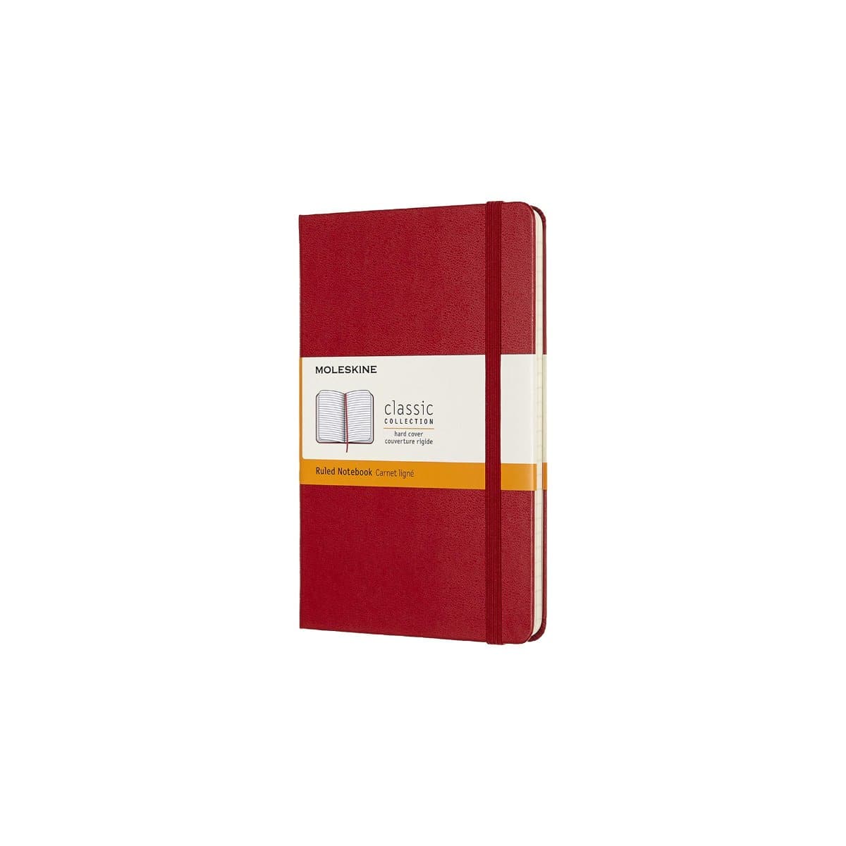 MOLESKINE Classic Notebook A6, hardcover, ruled, 192 pages, Red