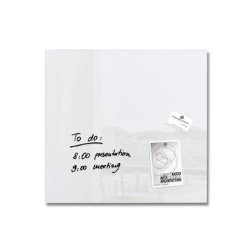 Sigel Magnetic Glass Board ARTVERUM, 48 x 48 cm, White